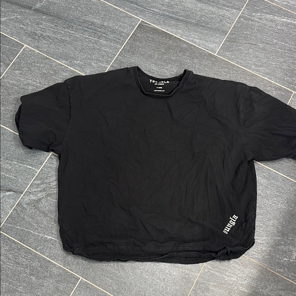 YoungLA OVERSIZED Black Short Sleeve Tee